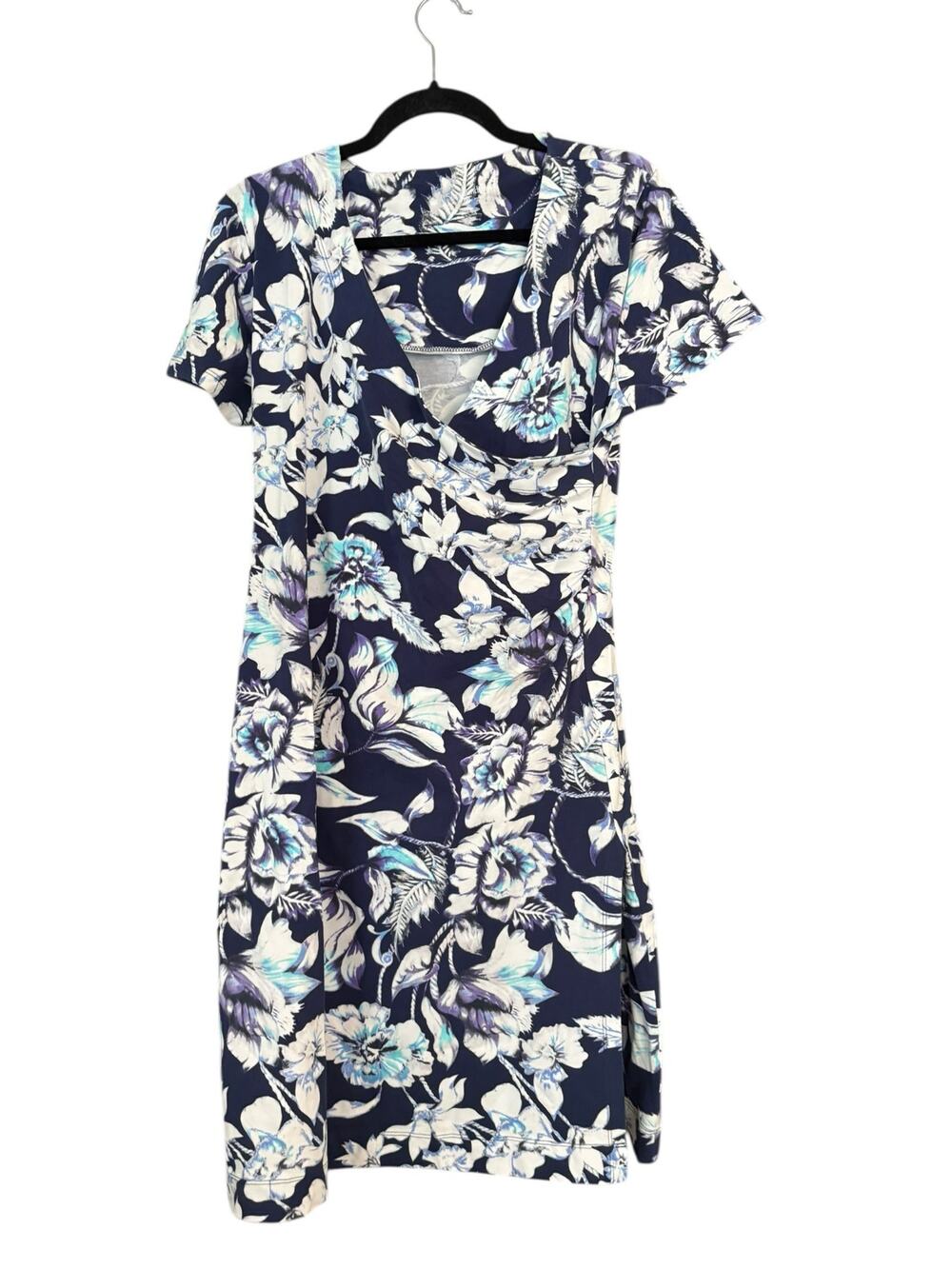 Soft Surroundings Shapely Anywhere Dress PM Short Sleeve Cotton Spandex Soft